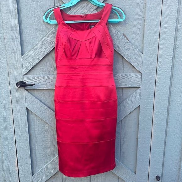 Jax Dresses & Skirts - Red satin bandage dress